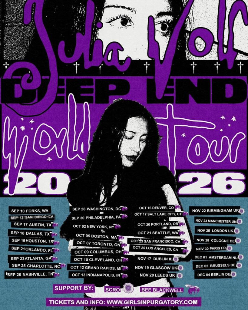 Julia Wolf tour poster — 2026