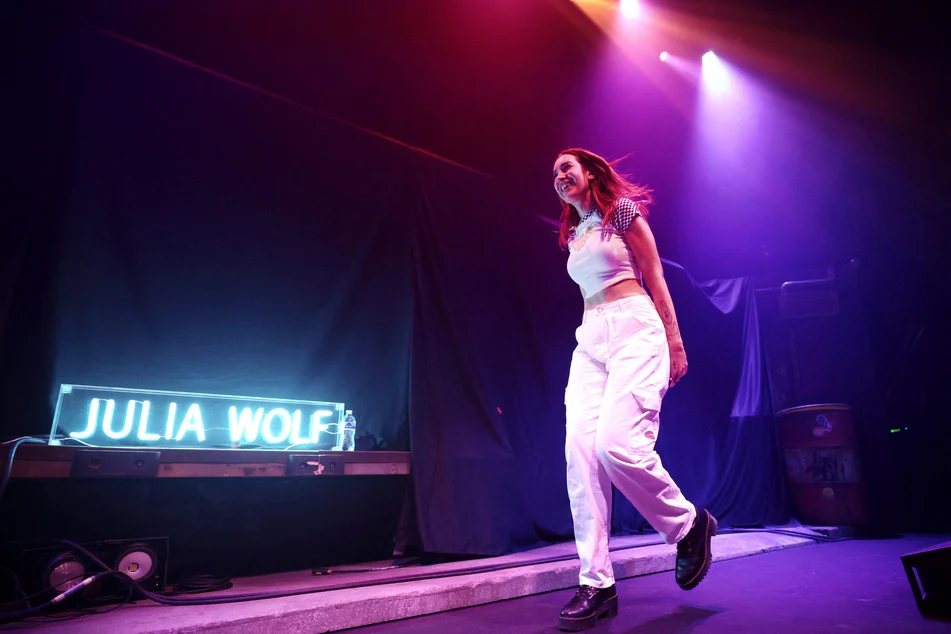 Julia Wolf performing live on stage